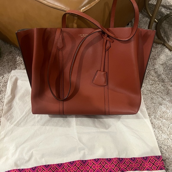 Tory Burch Large Laptop/Work Tote - Camel Brown